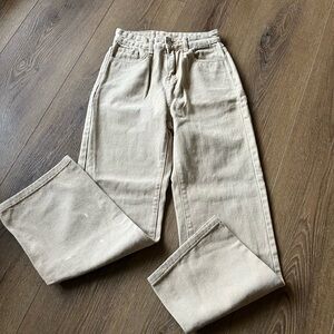 Women’s Beige Straight-Leg jeans